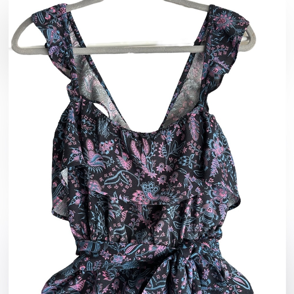Goodthreads Women Floral High-Low Ruffle Dress – Size L - Picture 2 of 5
